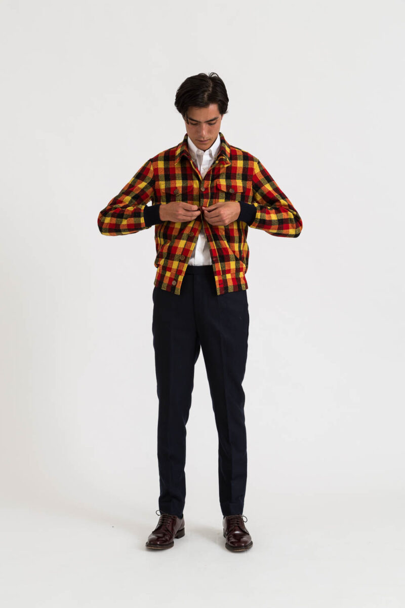 Wool Check Bomber